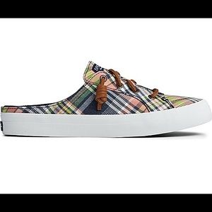Sperry Size 9 Plaid Slip On Shoe